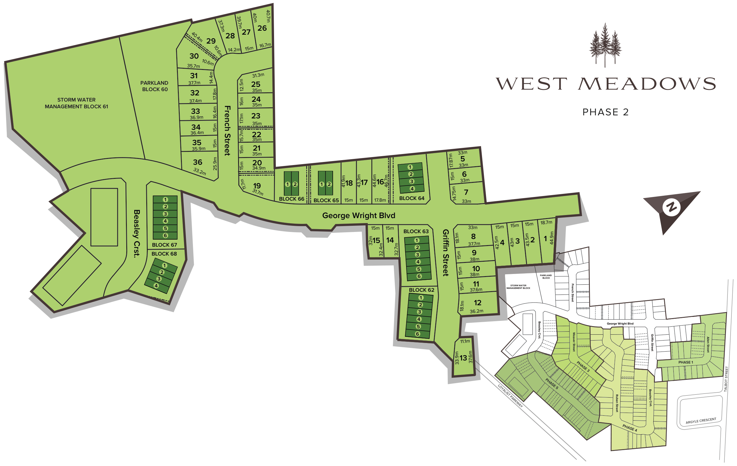 West Meadows Phase 2 Site Map